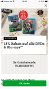 Thalia.de: 15% auf alle Blu-rays und DVDs nur heute