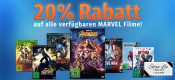 Mueller.de: 20% auf alle verfügbaren MARVEL Filme gültig am 16.11.2018