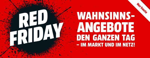 MediaMarkt.de: Red Friday – Wahnsinnsangebote den ganzen Tag