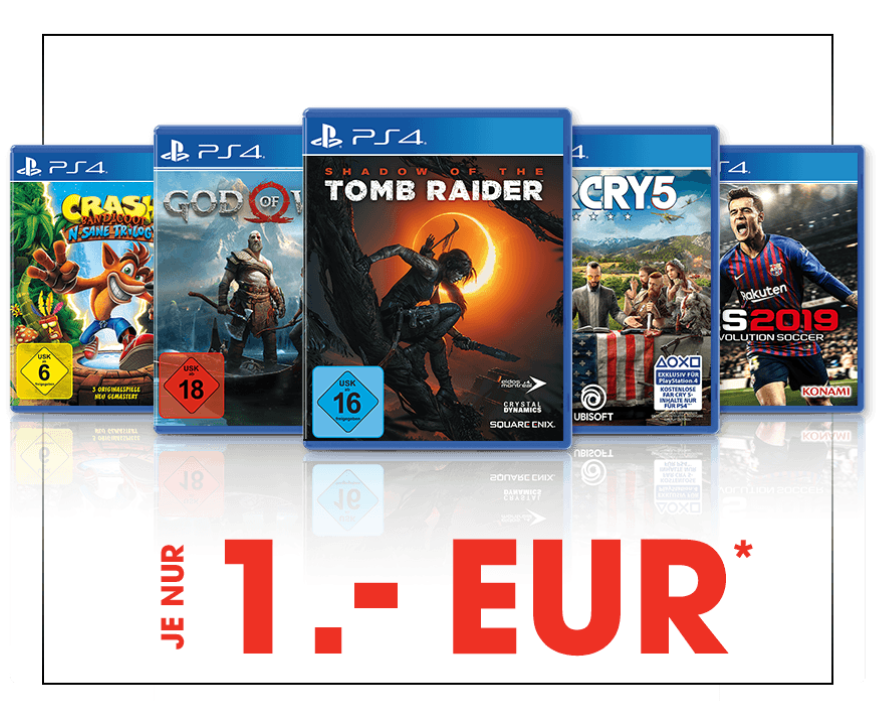 Gamestop TradeIn Aktion 5 Spiele [PS4/XBO] für je 1€ (bei Abgabe eines Spiels) › BlurayDealz.de