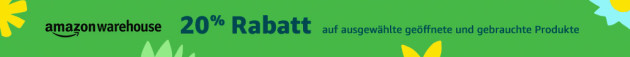 Amazon.de: Warehousedeals – 20% Rabatt auf geöffnete & gebrauchte Produkte