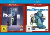 Media-Dealer.de: Die Monster AG + Die Monster Uni – Blu-ray 3D + 2D – Set (Blu-ray) für 18€ + VSK