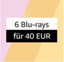 Amazon.de: Neue Aktionen u.a. 6 für 40 EUR: Blu-rays im Sparpaket