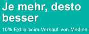 ReBuy.de: Je mehr, desto besser. 10% Extra beim Verkauf von Medien