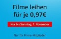 Amazon Prime: Filme leihen für je 0,97 €