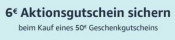 Amazon.de: 6€ Akionsgutschein sichern bei Kauf eines 50€ Gutscheins (Aktionszeitraum 16.10. – 30.11.2020)