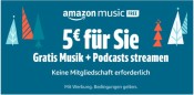 Amazon.de: 5€ Aktions-Gutschein erhalten für das Streamen eines ganzen Songs