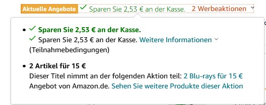 Zwei-Werbeaktionen