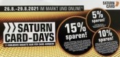 Saturn.de: Saturn Card Days 26. bis 29. August (online und im Markt)