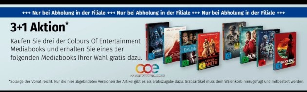 Müller: 3+1 Aktion auf ausgewählte Mediabooks