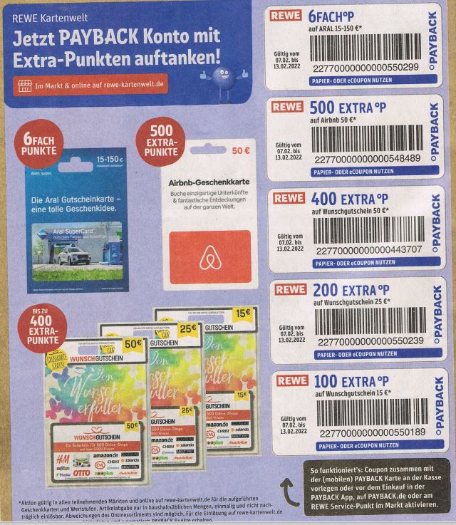 Penny] 20-fach Payback Punkte auf Apple Gift Cards Guthaben