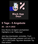 Thalia.de: Black App Days (20. – 24.11.2022)