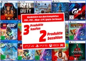 MediaMarkt.de: 3 für 2 auf Games (PS5, PS4, Xbox, PC)