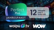 Waipu TV + WOW: Filme und Serien 5€ im Monat für 1 Jahr
