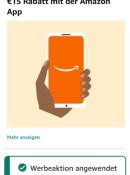 Amazon.de: Zum ersten Mal in der Amazon-App anmelden und 15€ Aktionsgutschein sichern (30€ MBW)