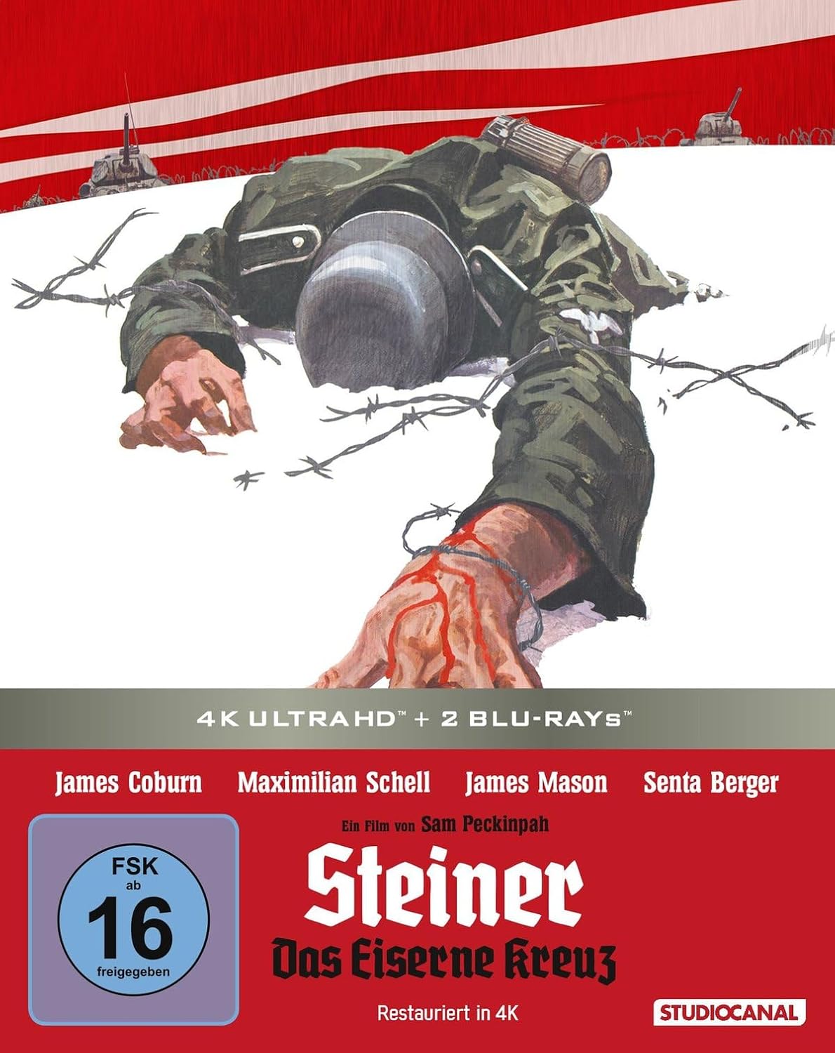 Steiner Das Eiserne Kreuz 1 Kostenlos Anschauen Steiner – Das Eiserne Kreuz – 4K UHD Steelbook + Blu-ray + Bonus Blu