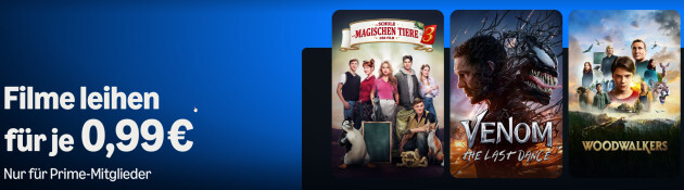Amazon Prime Video: Filme leihen für 0,99€ (für Prime Mitglieder)