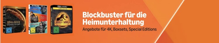 Amazon.de: Neue Aktion – Blockbuster für die Heimunterhaltung (18.08 – 31.08.25)