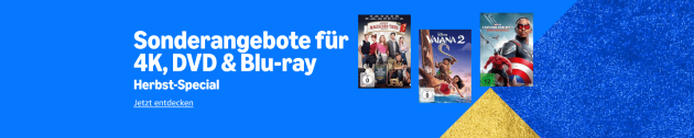 Amazon.de: Herbst-Special – Sonderangebote für 4K, DVD & Blu-ray (bis 12.10.25)