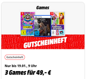MediaMarkt.de: 3 Games für 49€ (bis 19.01.26)