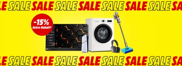 MediaMarkt / Saturn: 15% Extra-Rabatt auf reduzierte Artikel (bis 11.03.26)