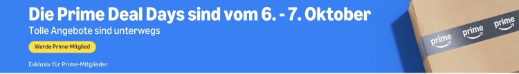 [Vorankündigung] Amazon.de: Prime Deal Days 2026 (06. und 07. Oktober)